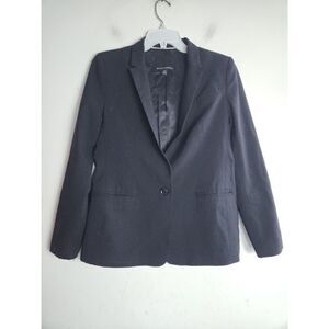 Banana Republic Women Black Wool Single Breasted Blazer size 6 Petite